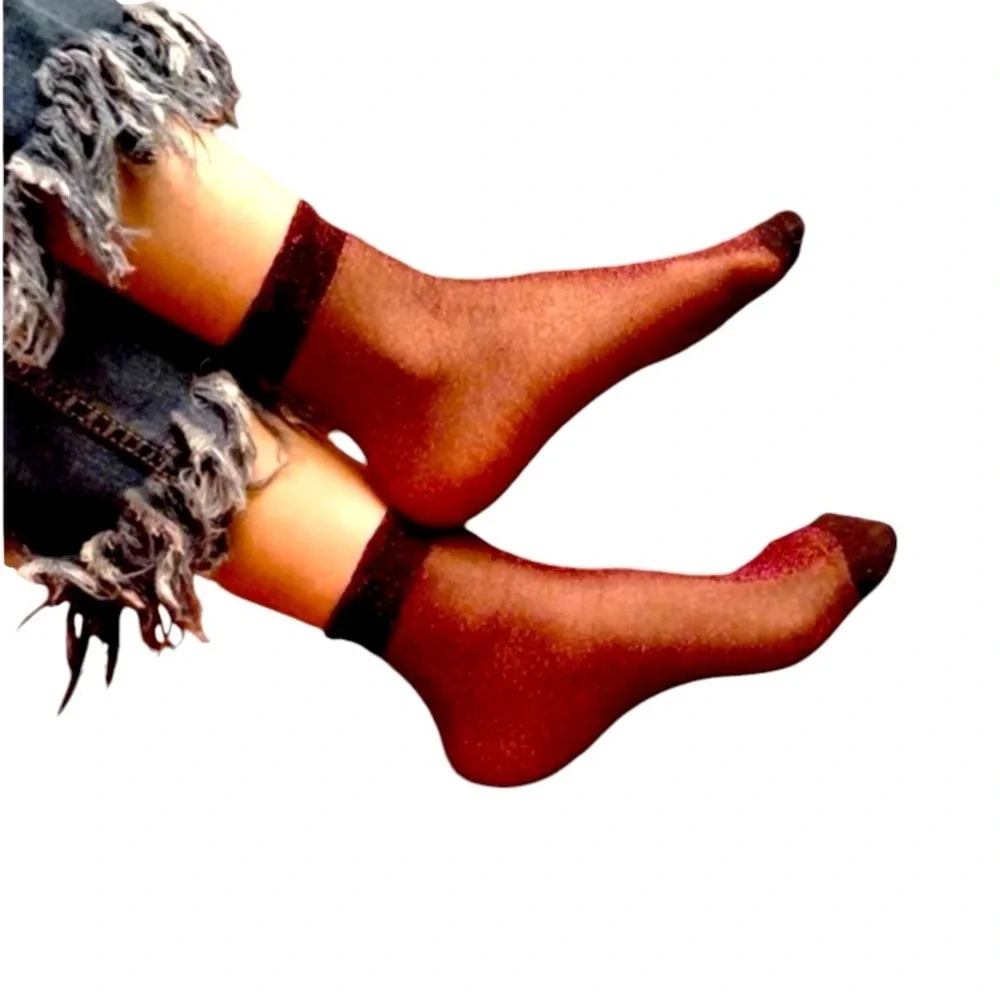 Red Glitter Stocking Socks